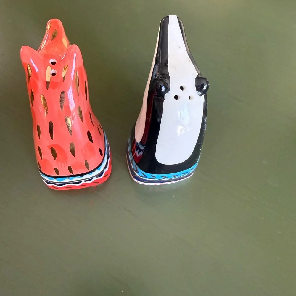 Jonathan Adler Fox and Badger Salt & Pepper Shakers.